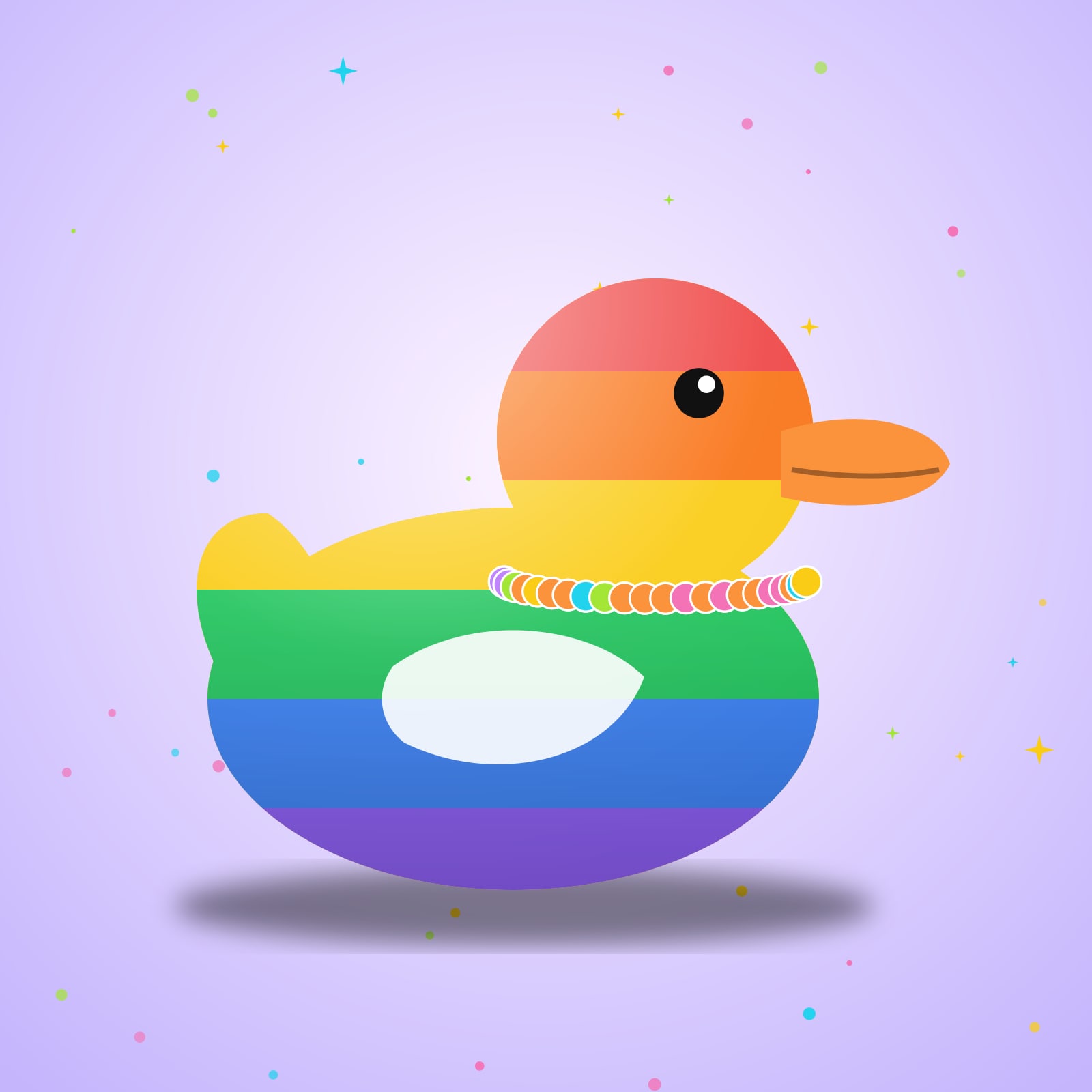 PLUR Rainbow Duck